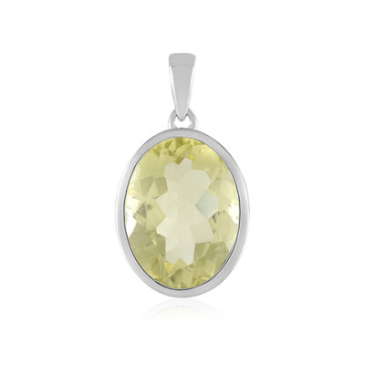 Pendentif en argent et Quartz citron