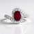 Anello in argento con Rubino del Madagascar