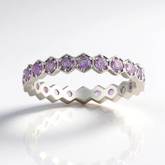 Anello in argento con Ametista