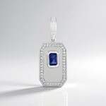 Ciondolo in argento con Cianite del Nepal