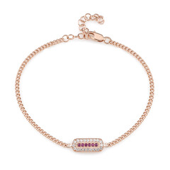 Brazalete en plata con Rodolita (Adela Silber)