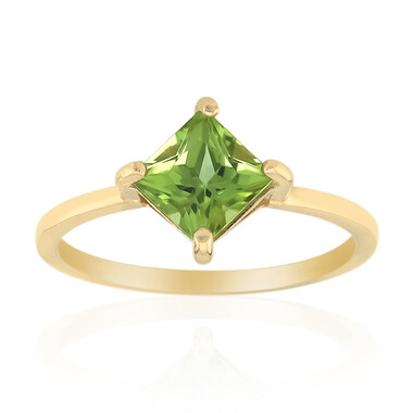 Burmesischer Peridot-Silberring