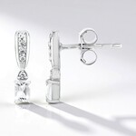 Orecchini in argento con Petalite