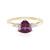 Anillo en oro con Granate Magenta