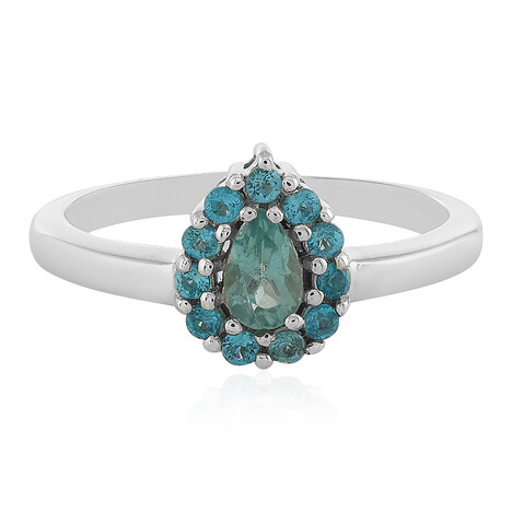 Anello in argento con Apatite Blu