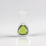 Ciondolo in argento con Vesuvianite