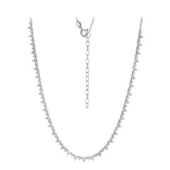 Zilveren halsketting met zirkonen (Adela Silber)