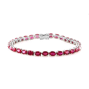 Bracciale in argento con Rubino del Madagascar