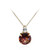 Cognac Mystic Quartz Silver Necklace