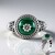 Anello in argento con Malachite (Desert Chic)