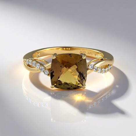 Anello in oro con Tanzanite Gialla (non riscaldata)