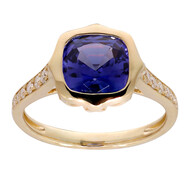 AAA-Tansanit-Goldring (CIRARI)