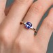 Tanzanite Silver Ring (Adela Silber)