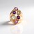 Anello in argento con Ametista Verde (KM by Juwelo)