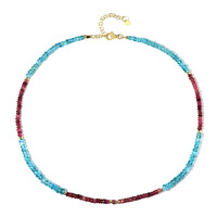 Collana in argento con Apatite Blu
