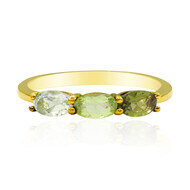 Bague en argent et Tourmaline verte