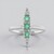 Anello in argento con Smeraldo Etiope