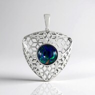 Ciondolo in argento con Opale Mezezo (Ornaments by de Melo)