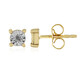 I3 (J) Diamond Silver Earrings