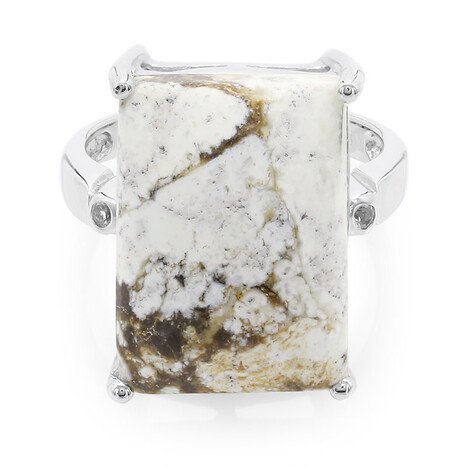 Zilveren ring met een Magnesiet