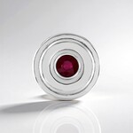 Ciondolo in argento con Rubino Bemainty (MONOSONO COLLECTION)