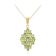 Collar en plata con Peridoto de Birmania