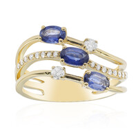 Gouden ring met Blauwe Ceylon saffieren (CIRARI)