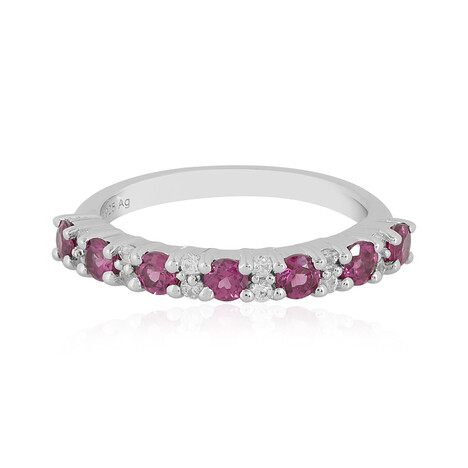 Bague en argent et Grenat Rhodolite