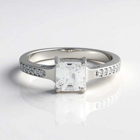 Anello in argento con Zircone