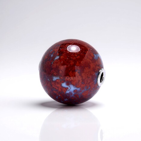 Ciondolo in argento con Calcedonio di Fuoco Indonesiano (MONOSONO COLLECTION)