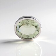 Ciondolo in argento con Ametista Verde (MONOSONO COLLECTION)