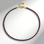 Collana in argento con Granato Mozambico