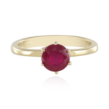 Zilveren ring met een Madagaskar Robijn