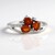 Bague en argent et Cyanite orange