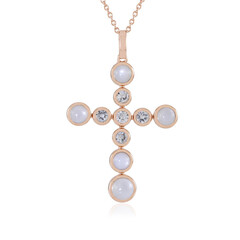 Collar en plata con Piedra de Luna blanca