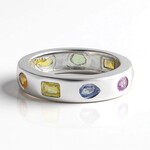 Anello in argento con Zaffiro Blu