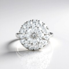 Anello in argento con Topazio Bianco