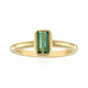 Anillo en plata con Turmalina verde Benedito (Adela Silber)