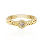 Zilveren ring met een I2 Champagne Diamant (Ornaments by de Melo)