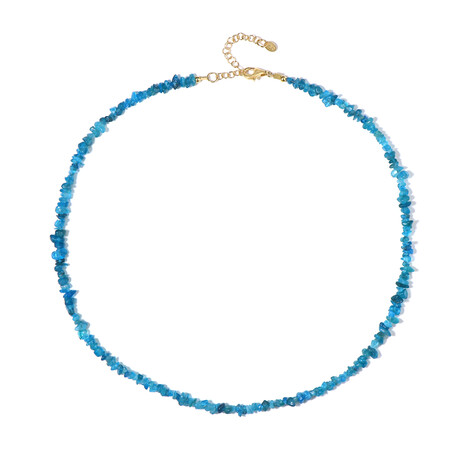 Collana in argento con Apatite Blu Neon