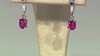 Pendientes en plata con Rubelita de Brasil AAA