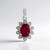 Ciondolo in argento con Rubino Bemainty