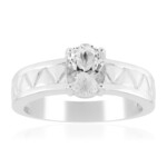 Herkimer Diamond Quartz Silver Ring (Pallanova)