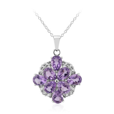 Amethyst-Silberhalskette