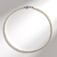 Collana in argento con Topazio Bianco