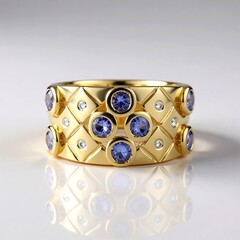 Anello in argento con Tanzanite