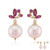 Purple Ming Pearl Silver Earrings (TPC)