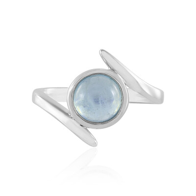 Anello in argento con Acquamarina Ofiki
