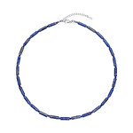 Sodalith-Silberhalskette
