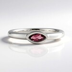 Anello in argento con Rubellite
